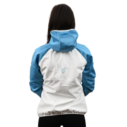 Softshell Jacket Woman White/Blue [Hood]