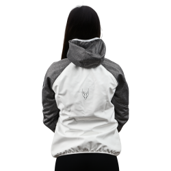 Softshell Jacket Woman White/Gray [Hood]
