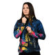 Printed Softshell Jacket Woman Flower [Hood]