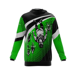 Intrudair ® [Pre-Order] Old-Green Printed Hoodie