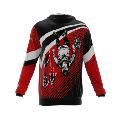 Intrudair ® [Pre-Order] Old-Red Printed Hoodie