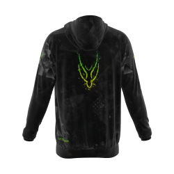 Intrudair ® [Pre-Order] Trianlge-yellow-green Printed Hoodie