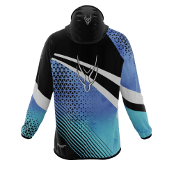 Intrudair ® [Pre-Order] Old-Blue Printed Softshell Jacket [Hood]