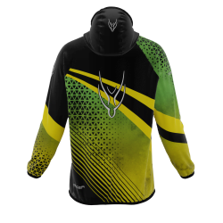 Intrudair ® [Pre-Order] Old-Green-Yellow Printed Softshell Jacket [Hood]