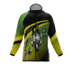 Intrudair ® [Pre-Order] Old-Green-Yellow Printed Softshell Jacket [Hood]