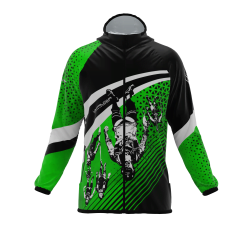 Intrudair ® [Pre-Order] Old-Green Printed Softshell Jacket [Hood]