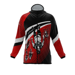 Intrudair ® [Pre-Order] Old-Red Printed Softshell Jacket [Hood]