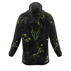 Intrudair ® [Pre-Order] Triangle-Olive Printed Softshell Jacket [Hood]