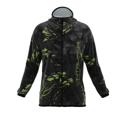 Intrudair ® [Pre-Order] Triangle-Olive Printed Softshell Jacket [Hood]
