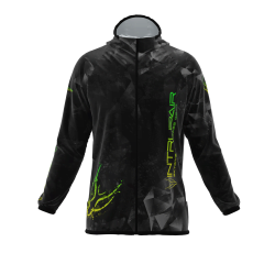 Intrudair ® [Pre-Order] Triangle-Yellow-green Printed Softshell Jacket [Hood]