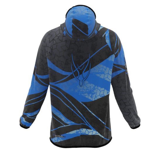 Intrudair ® [Pre-Order] XRW-Blue Printed Softshell Jacket [Hood]