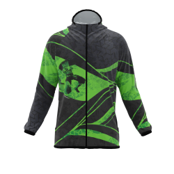 Intrudair ® [Pre-Order] XRW-Green Printed Softshell Jacket [Hood]