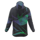 Intrudair ® [Pre-Order] XRW-Green-Purple Printed Softshell Jacket [Hood]
