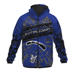 Printed Softshell Jacket Blue [Hood]