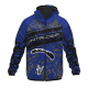 Printed Softshell Jacket Blue [Hood]