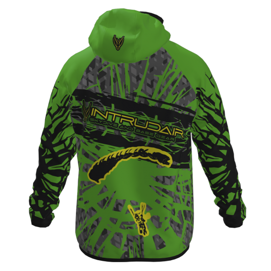 Printed Softshell Jacket Green [Hood]