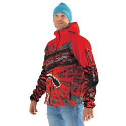 Printed Softshell Jacket Red [Hood]
