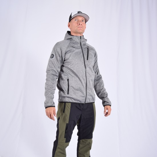 Softshell Jacket Melange Grey [Hood]