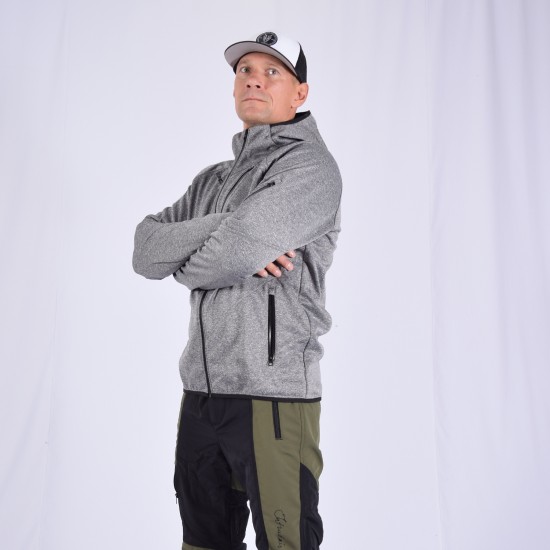 Softshell Jacket Melange Grey [Hood]