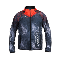 Softshell Jacket Red Printed [Hood]