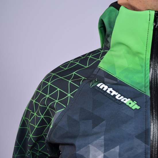 Softshell Jacket Green Printed [Hood]