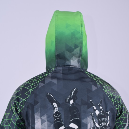 Softshell Jacket Green Printed [Hood]