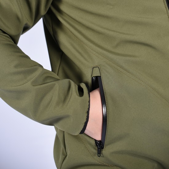 Softshell Jacket Melange Grey [Hood]